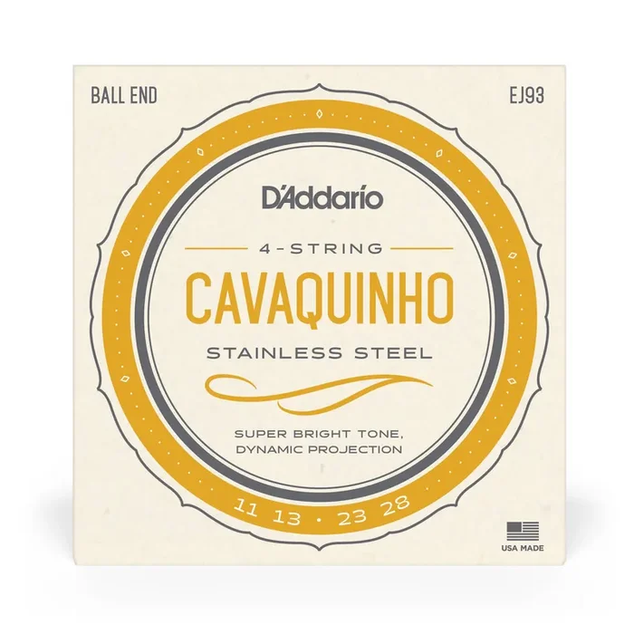 D‘Addario EJ93 Stainless Steel Cavaquinho Strings, Medium