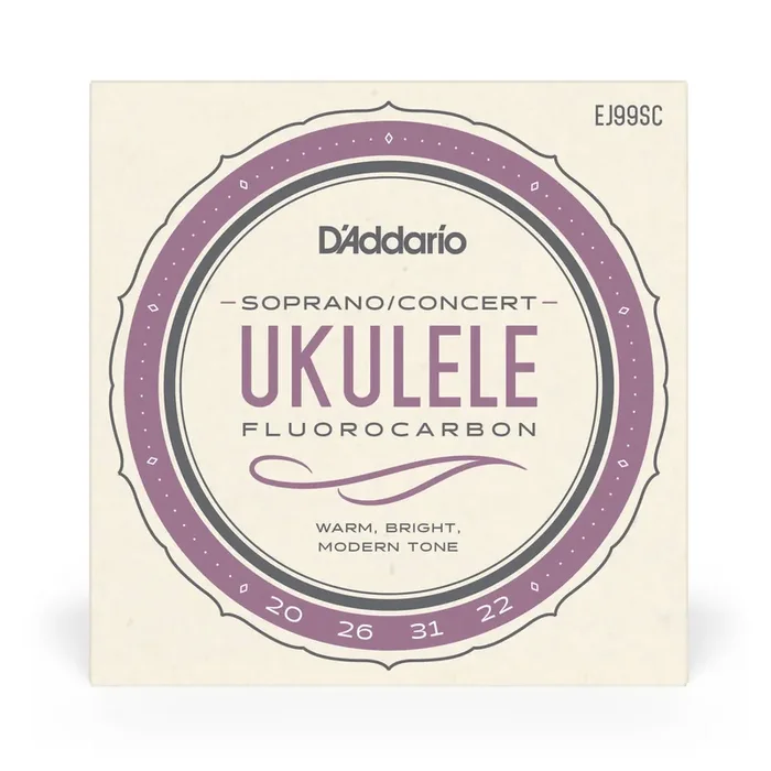 D‘Addario EJ99SC Pro-Arte Carbon Ukulele Soprano/Concert Strings for GCEA Tuning