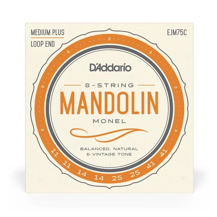 D‘Addario EJM75C Mandolin Strings, Monel, Medium Plus, 11-41