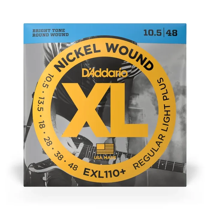D‘Addario EXL110+ Nickel Wound 10.5-48 Electric Guitar Strings, Regular-Plus