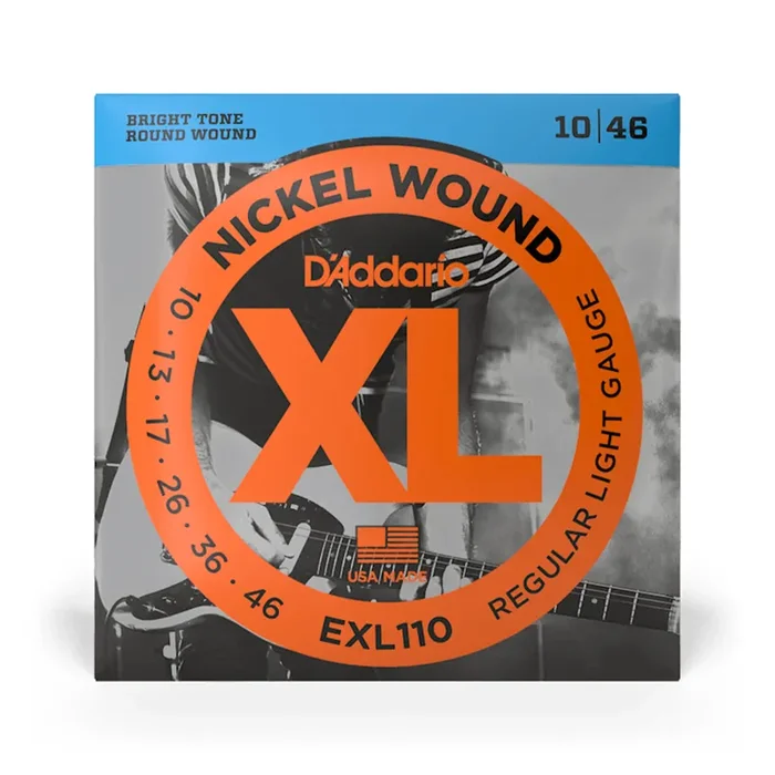 D‘Addario EXL110 Nickel Wound Electric Guitar Strings, Regular Light, 10-46