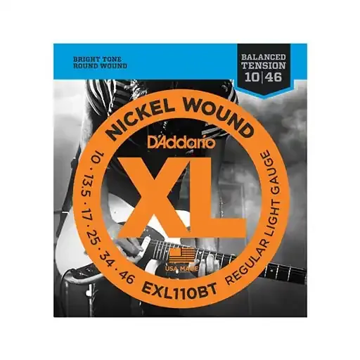 D‘Addario EXL110BT Nickel Wound Electric Guitar Strings, Balanced Tension Regular Light, 10-46