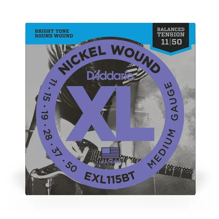 D‘Addario EXL115BT Balanced Tension Nickel Wound 11-50 Electric Guitar Strings, Jazz Rock