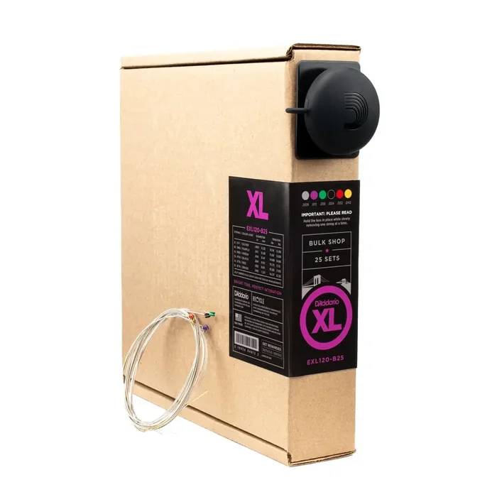 D‘Addario EXL120-B25 Nickel Wound 9-42 Electric Guitar Strings, Light, 25-Pack