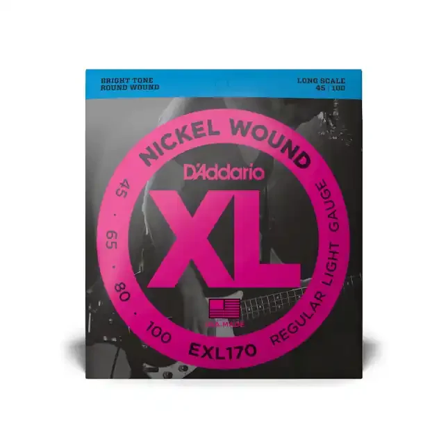 D‘Addario EXL170 45-100 Regular Light, Long Scale, XL Nickel Bass Strings