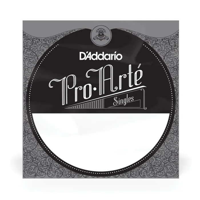 D‘Addario J4602 Pro-Arté Clear Nylon Classical Guitar B-2nd Single String, Hard Tension