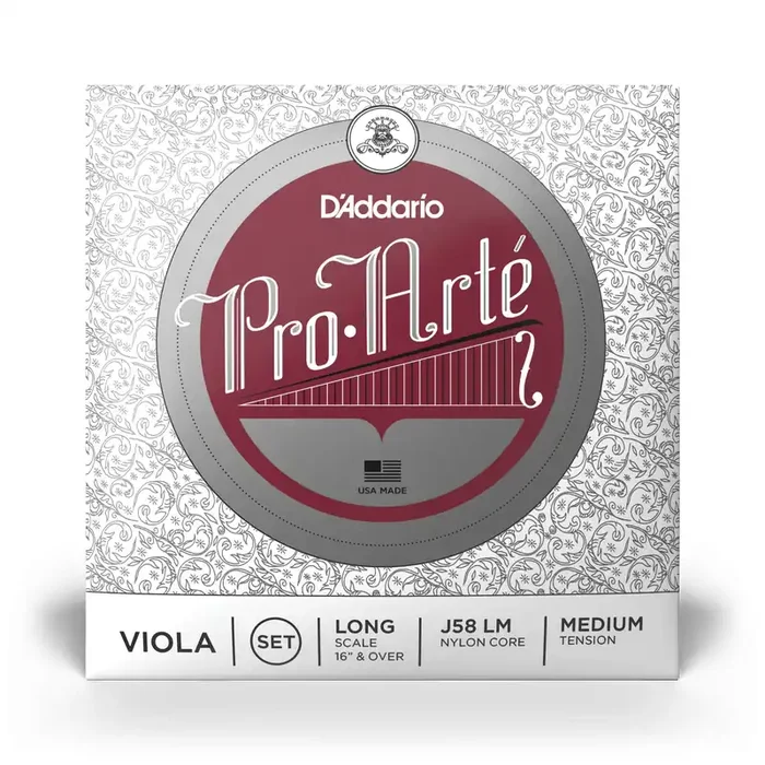 D‘Addario J58-LM Pro-Arte Viola String Set, Long Scale, Medium Tension