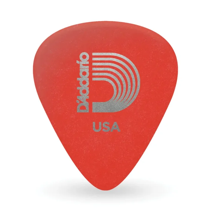 D‘Addario Medium (.50mm) Duralin Guitar Picks, Red, 10-Pack