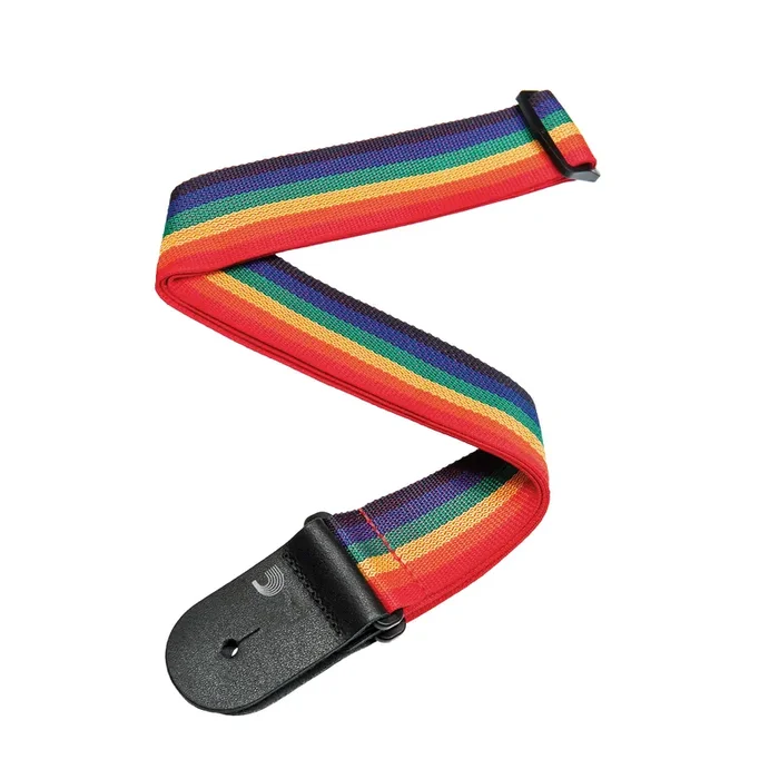 D‘Addario Multicolour Rainbow Polypropylene Guitar Strap