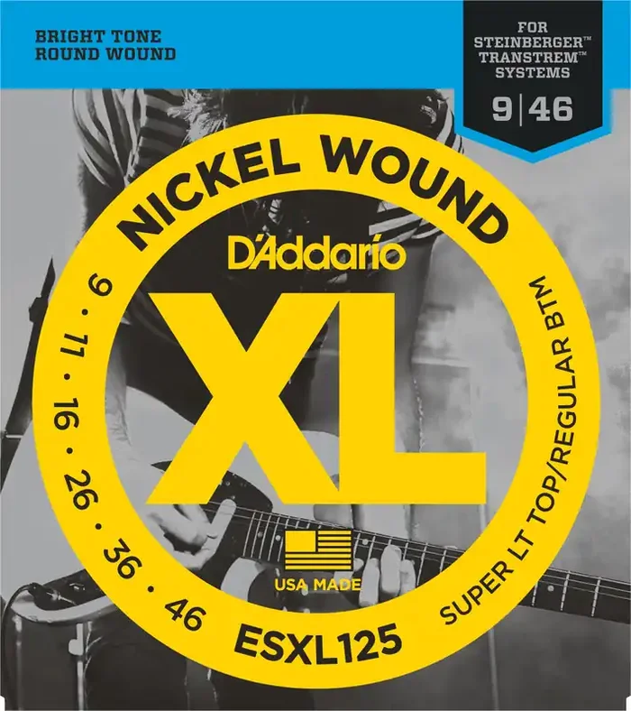 D‘Addario Nickel Wound Strings Super Light Top/Regular Bottom 09-46 Gauge
