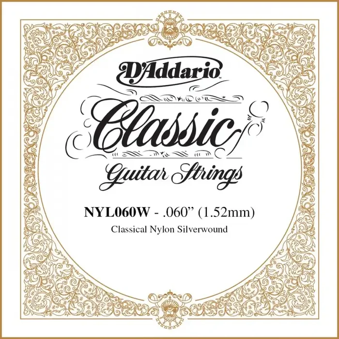 D‘Addario NYL064W Pro-Arté Silverplated Wound on Nylon .064 Single String