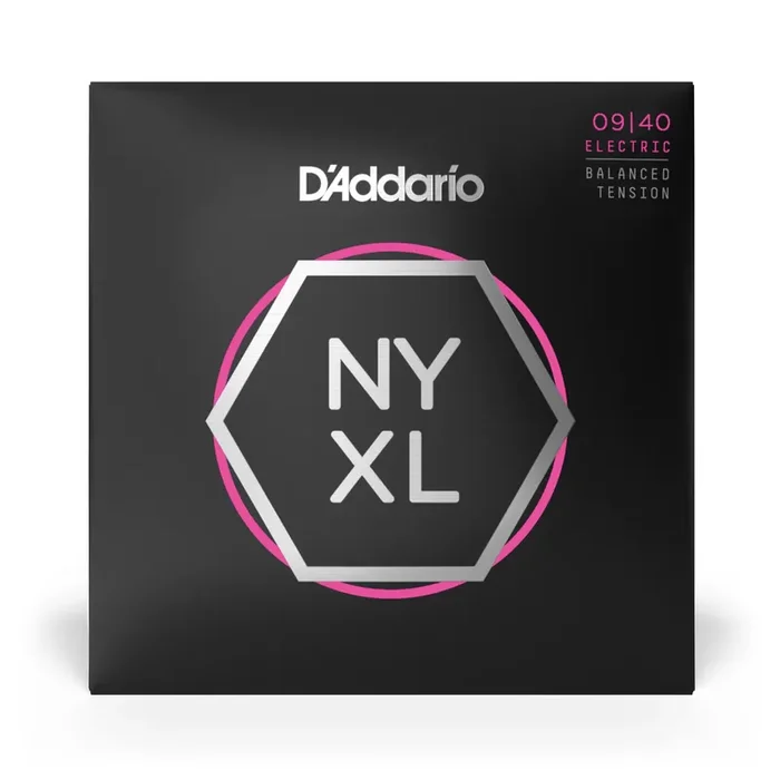 D‘Addario NYXL Nickel Wound 9-40 Electric Guitar Strings, Balanced Tension Light [NYXL0940]