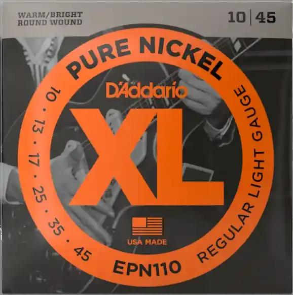D‘Addario Pure Nickel Strings Regular Light 10-45 Gauge