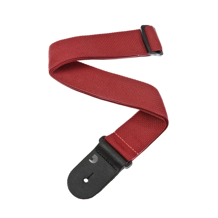 D‘Addario Red-Burgundy Polypropylene Guitar Strap