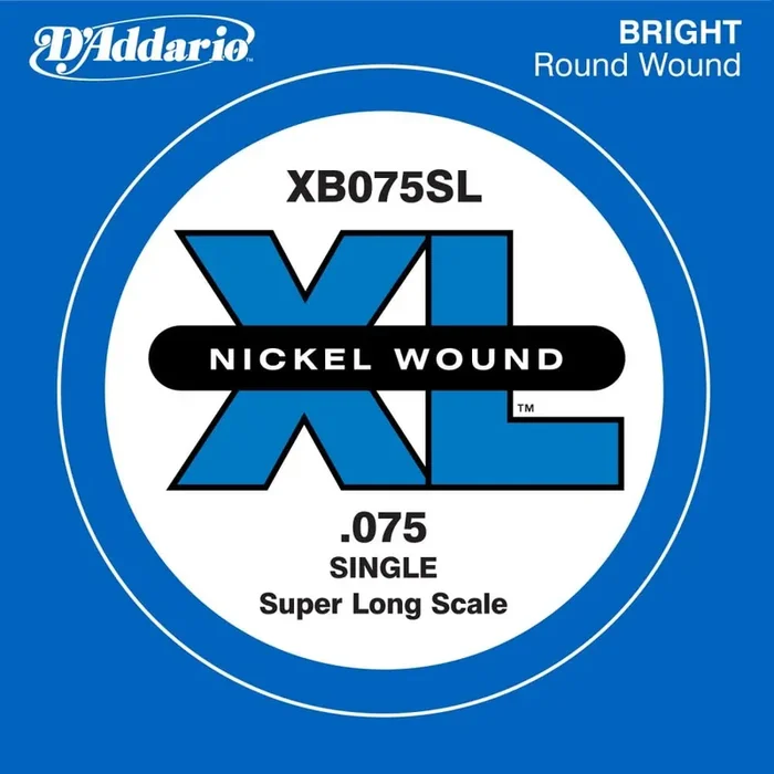 D‘Addario XB075SL Nickel Wound XL Bass Single String .075 Super Long Scale