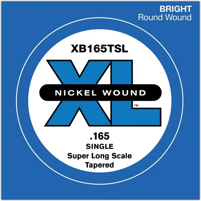 D‘Addario XB165TSL Nickel Wound Tapered Bass Single String .165 Super Long Scale