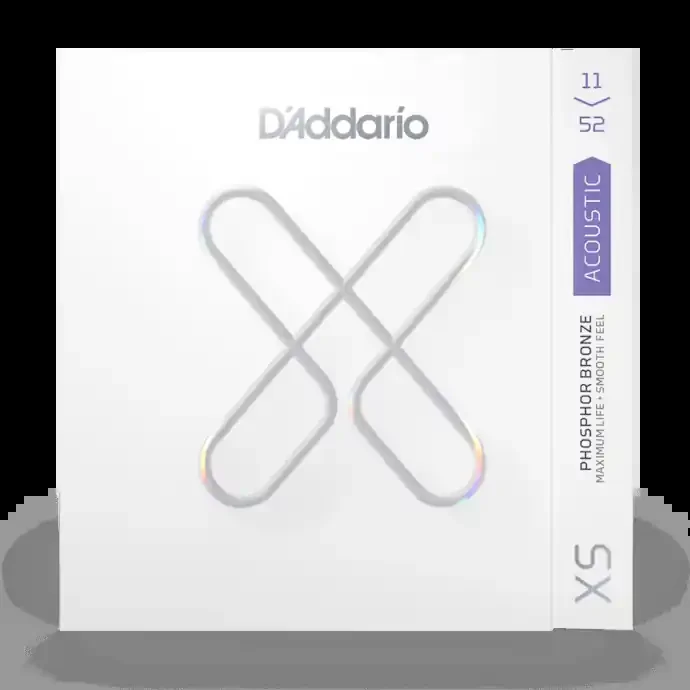 D‘Addario XS Coated Custom Light Phosphor Bronze Acoustic Strings