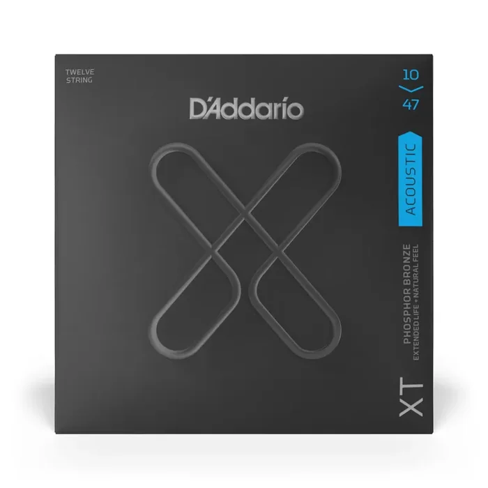 D‘Addario XT Phosphor Bronze 12-String 10-47 Acoustic Guitar Strings
