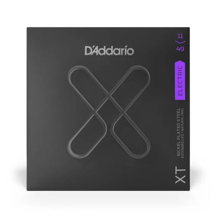 D‘Addario XTE1149 XT Nickel Plated Steel Electric Guitar Strings, Medium, 11-49