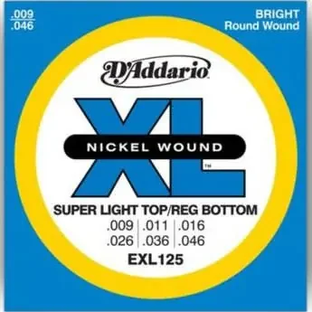 Daddario EXL125 Electric Guitar Strings, Light/Regular 9 – 46