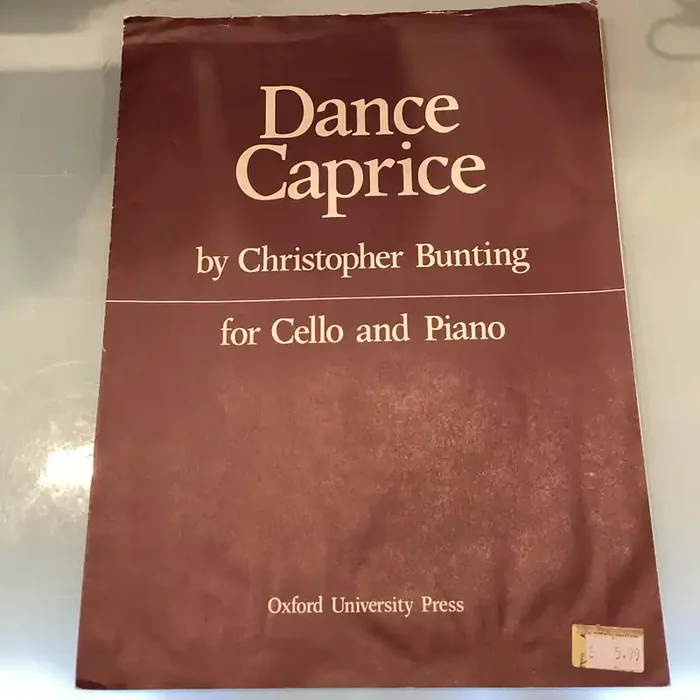 Dance Caprice by Christopher Bunting for Cello and Piano – OUP