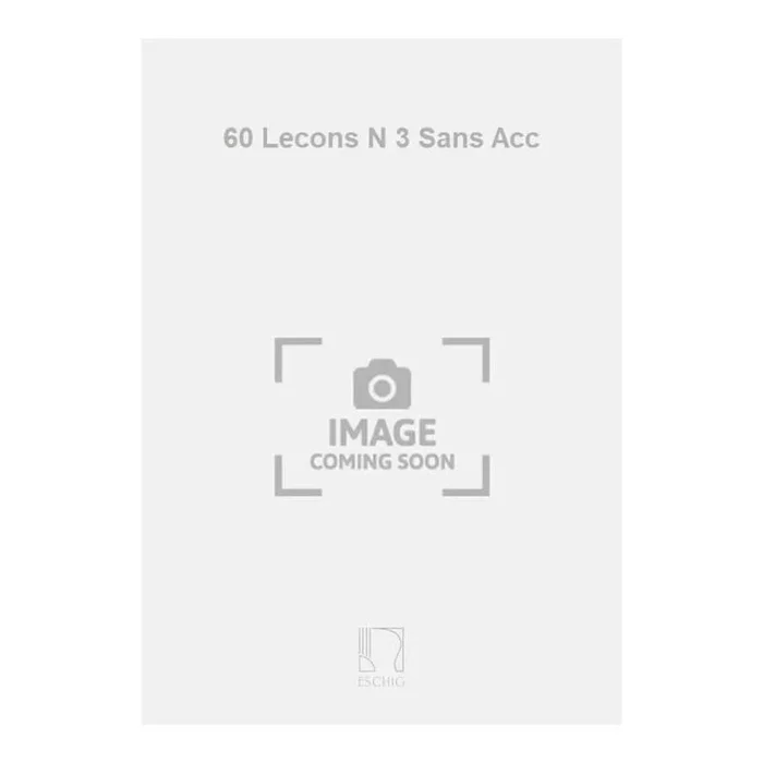 Dandelot, Georges – 60 Lecons N 3 Sans Acc