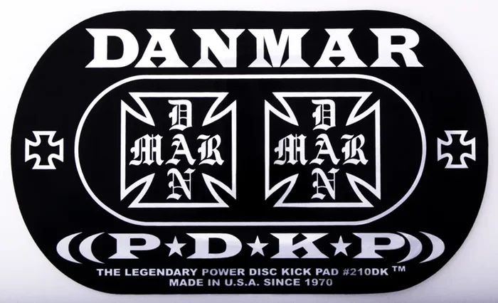 DANMAR DOUBLE KICK BASS DRUM IMPACT PAD- Iron Cross____