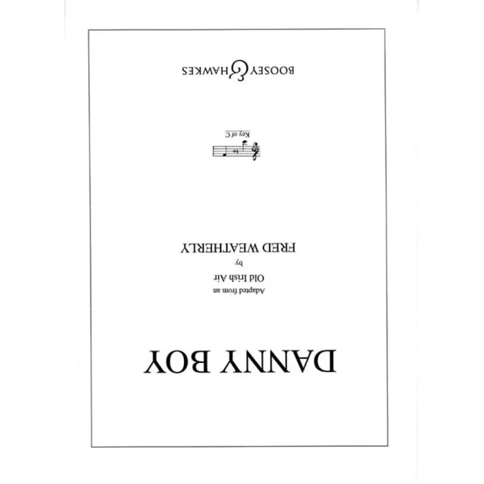 Danny Boy (Eily dear) In C major