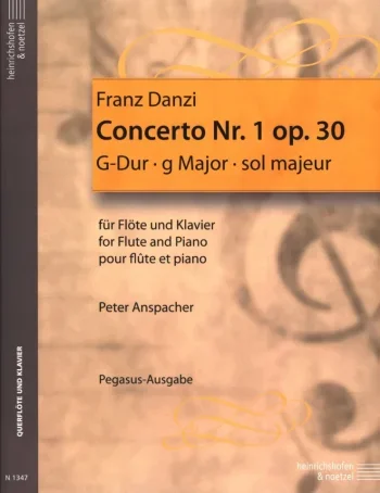 Danzi : Concerto No.1 G Major Op.30: Flute & Piano (Heinrichshofen)
