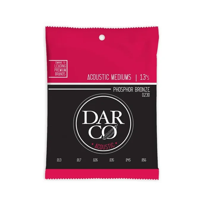 Darco Phosphor Bronze 13-56 Acoustic Guitar Strings, Medium