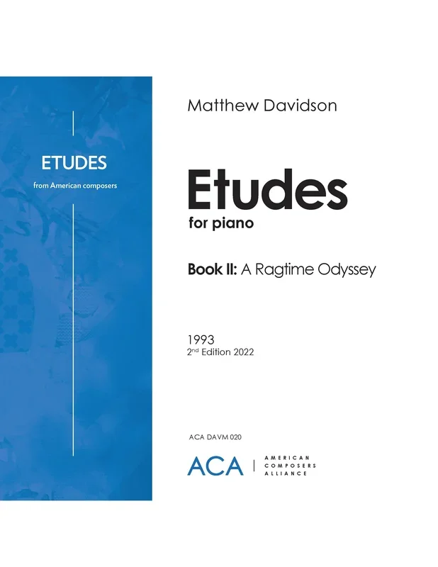 Davidson: Etudes for Piano Book II: A Ragtime Odyssey