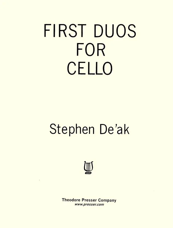 De’ak: First Duos for Cello