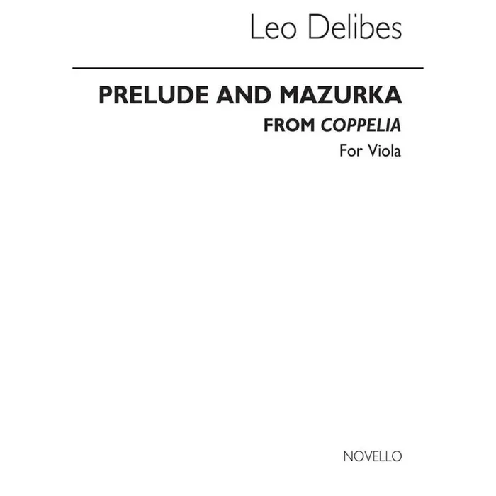 Delibes, Léo – Prelude & Mazurka (Cobb) Vla