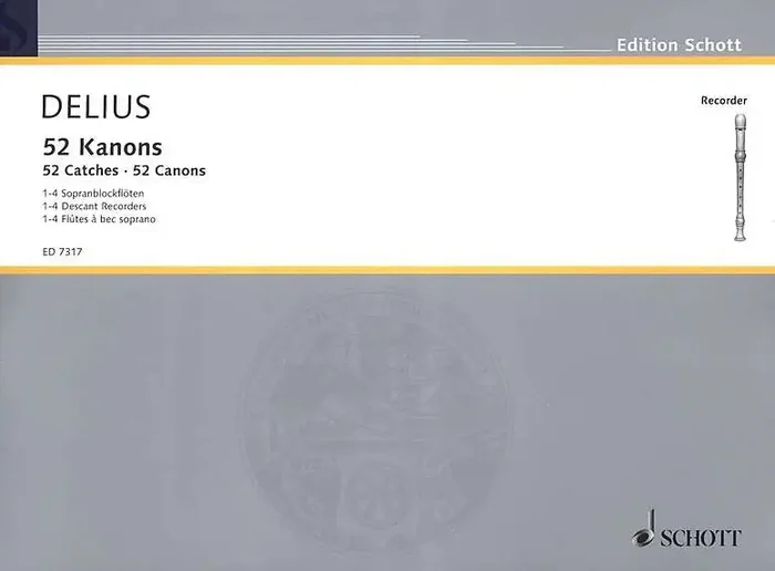 Delius (ed.) 52 Catches for 1-4 Descant Recorders