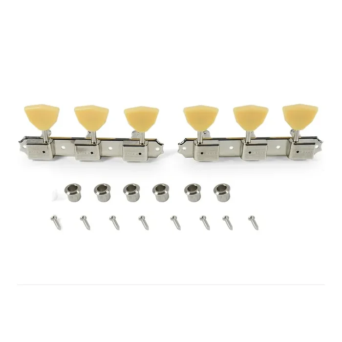 Deluxe 3 Per Plate – 15 1 Gear Ratio Tuning Machines Plastic Butterfly Button for Supro guitars