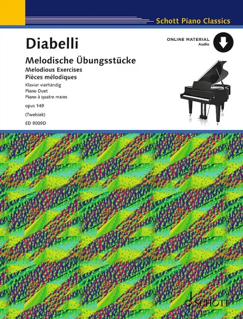 Diabelli, Anton : Diabelli, Anton : Melodious Exercises, in the 5-Note Range – piano (4 hands) – Schott Digital