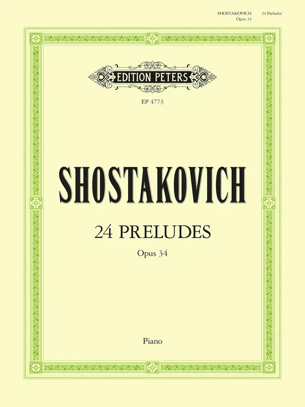 Dmitri Shostakovich : Dmitri Shostakovich : Prelude No.23 (from 24 Preludes Op. 34) – Piano – Faber Digital