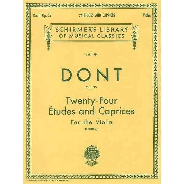 Dont 24 Etudes and Capricecs (for the Violin)