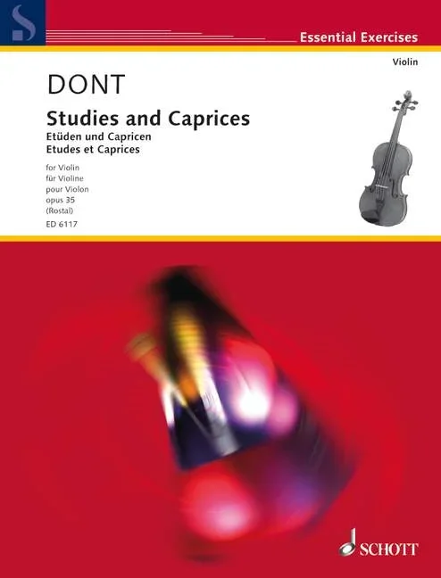 Dont, Jacob : Dont, Jacob : Studies and Caprices, Preparatory Exercises and Variations by Max Rostal – violin – Sc
