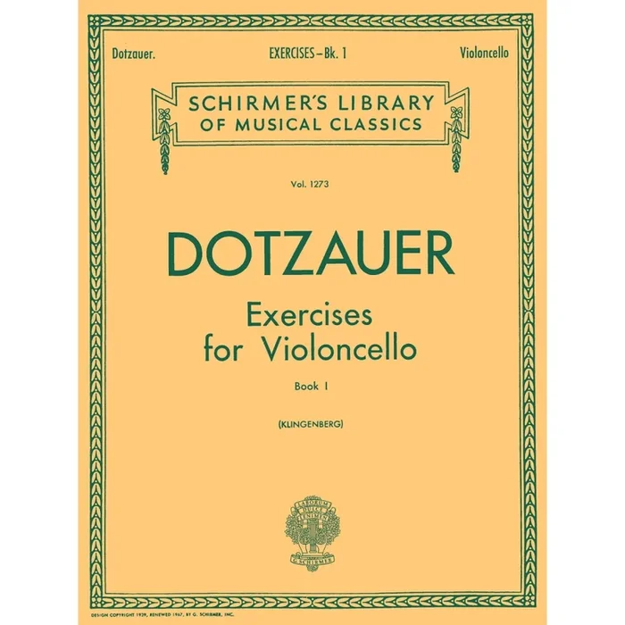 Dotzauer, Friedrich – Exercises for Violoncello – Book 1