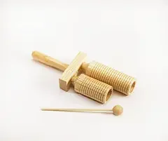 Double Agogo in Maple by Early Music Shop