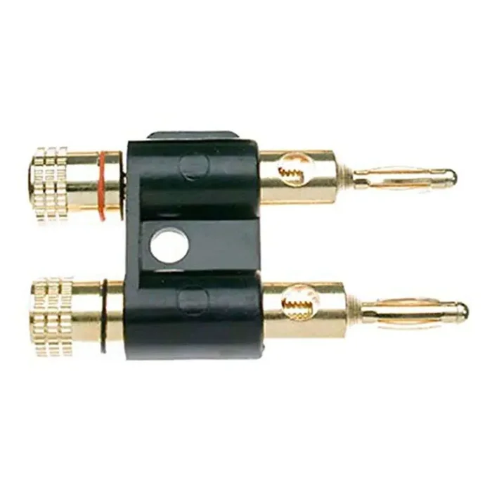 Double Banana Plug – Gold Tip