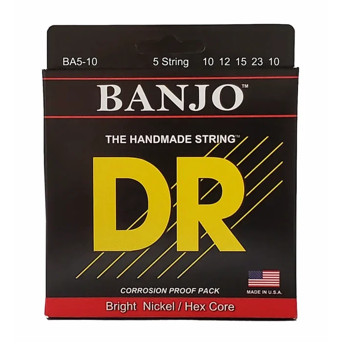 DR Banjo 5 String Set – Nickel Wound & Plain Strings for Bluegrass and Country Music