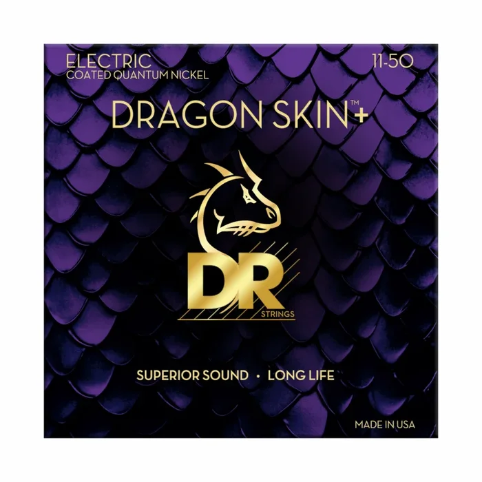 DR Dragon Skin+ Electric Guitar Strings 11-50