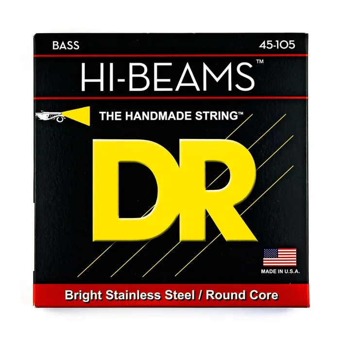 DR Strings HI-BEAM Stainless Steel 45-105 Bass Guitar Strings