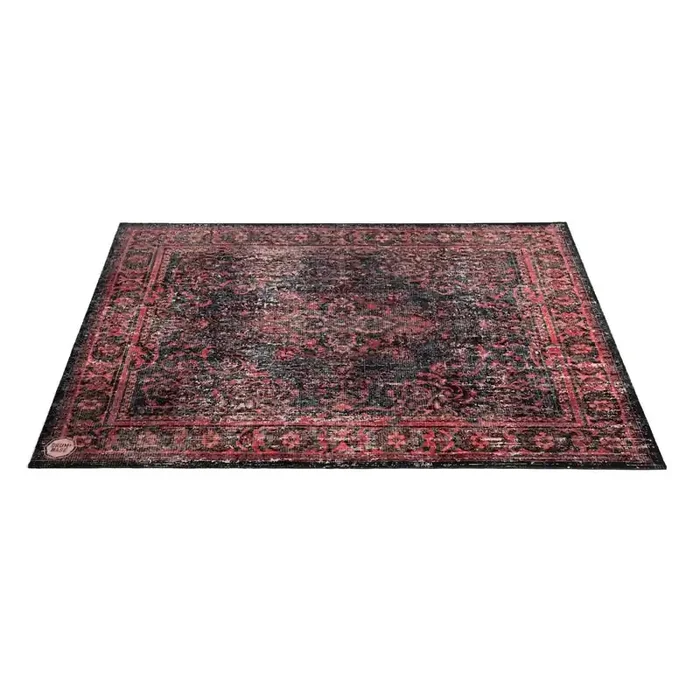 DRUM N BASE VINTAGE PERSIAN STAGE RUG – Red/Black