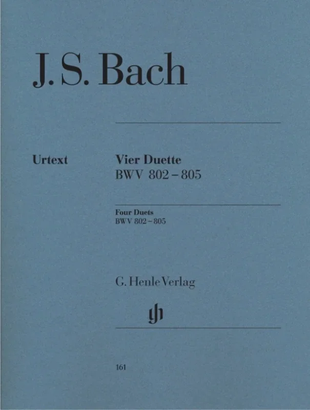 Duets 4 Bwv 802-805 Urtext (Softcover Book)