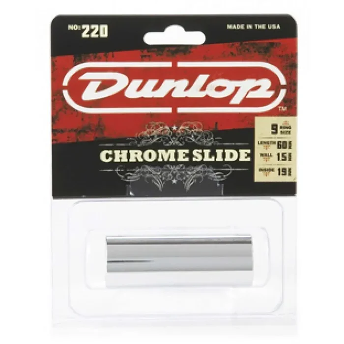 Dunlop No. 220 Chrome Slide Medium Wall Thickness – Medium