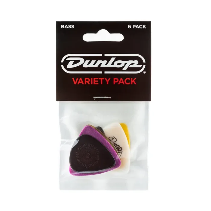 Dunlop PVP117 Bass Guitar Variety Pick / Plectrum Pack – Pack of 6