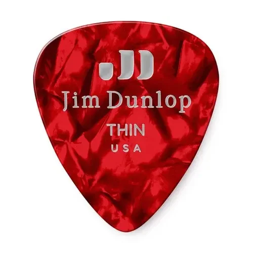 Dunlop THIN Celluloid Plectrum – Assorted Colour